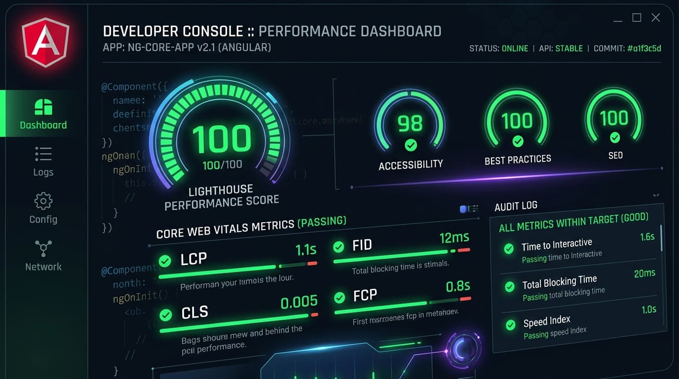 Optimización de Core Web Vitals en Angular: Cómo conseguir 100/100 en Lighthouse en aplicaciones con SSR