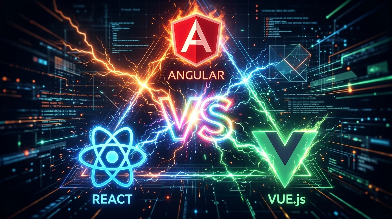 Angular vs React vs Vue en 2026: La Comparativa Definitiva