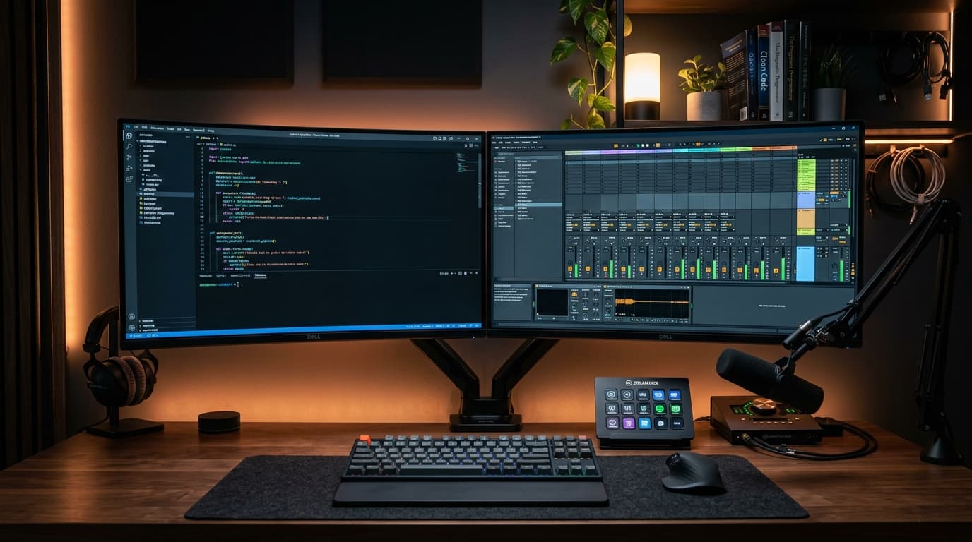 El Pipeline del Dev-Streamer: Herramientas para Programar y Crear Contenido sin Burnout