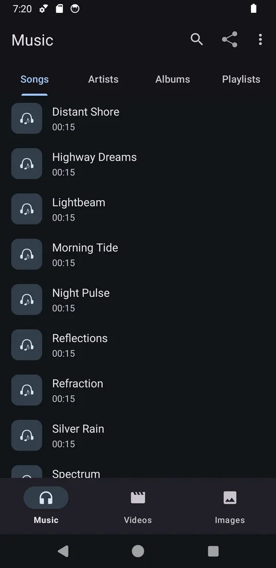 Songs library